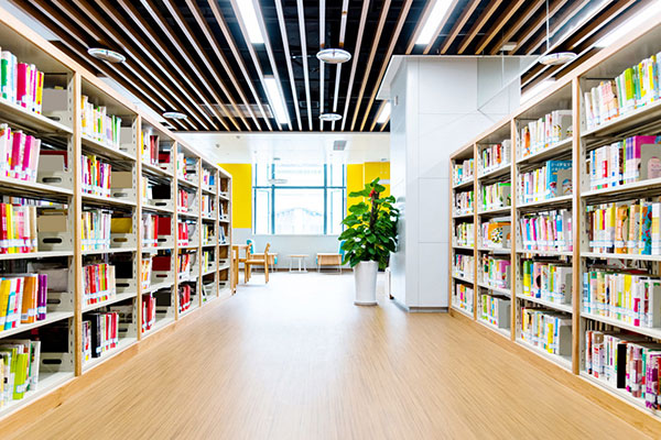 Library Interior - Best Institutional Interior Designing Services in Chennai