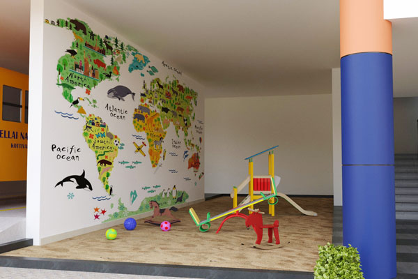 Play Area Interior - Best Institutional Interior Designing Services in Chennai