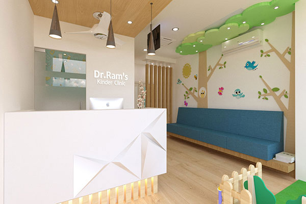 Pediatric clinic Interior - Best Healthcare Interior Designing Services in Chennai